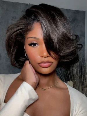 Wear Go Blow Out Straight Bob 7x5 HD Lace Glueless Wig Pre-Bleached Tiny Knots