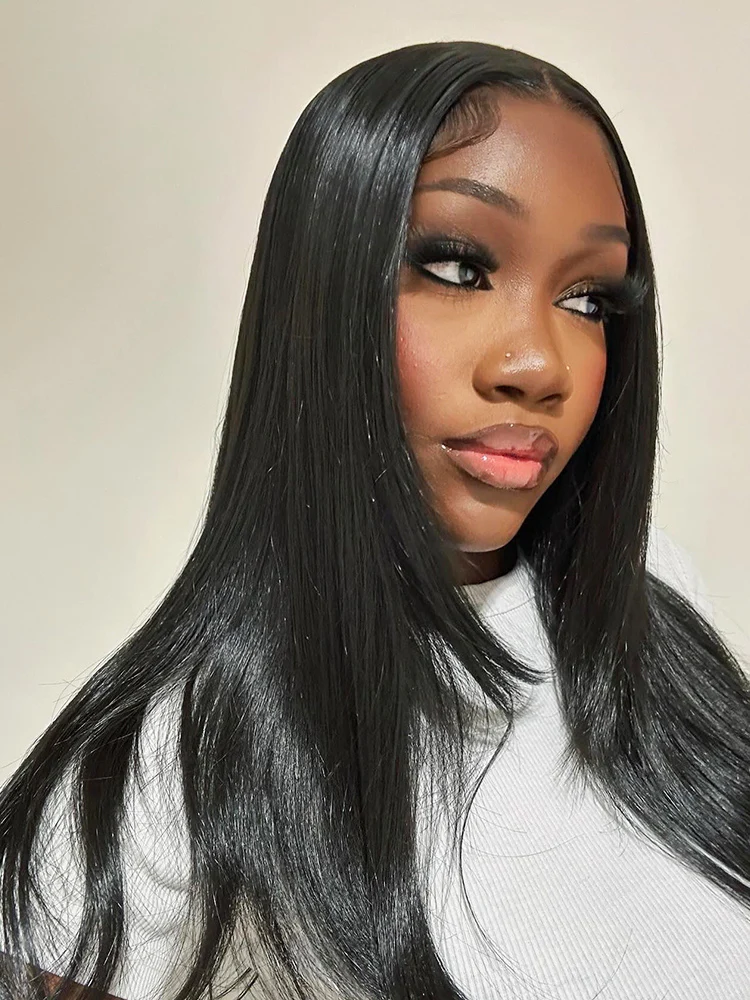 Pre-bleached Straight Hair Wear Go Glueless Wig 7x5 Pre-cut HD Lace Pre-plucked - Image 7