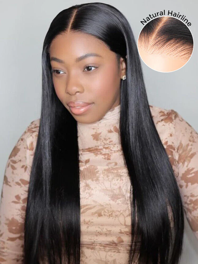 Pre-bleached Straight Hair Wear Go Glueless Wig 7x5 Pre-cut HD Lace Pre-plucked - Image 10