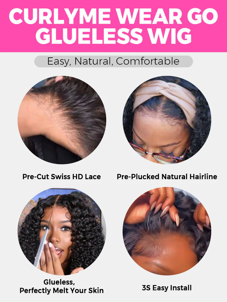 CurllyMe Layered Cut Black to Chestnut Brown Ombre Straight Hair 7x5 Pre-Cut Swiss Lace Wear Go Glueless Wigs - Image 7