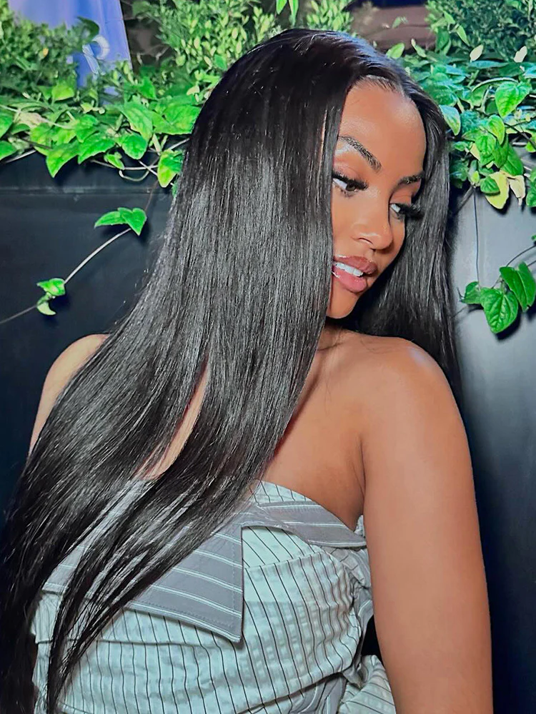 Pre-bleached Straight Hair Wear Go Glueless Wig 7x5 Pre-cut HD Lace Pre-plucked - Image 6